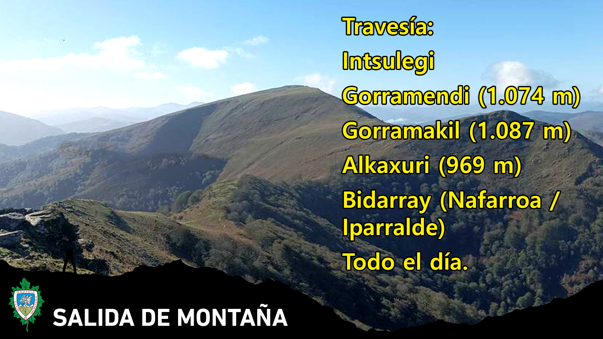 Foto Travesía - Itxulegi - Gorramendi (1.074 m) Gorramakil (1074)-Alkaxuri- Irubelakaskoa(969)- Bidarrai. (Nafarroa/Iparralde) Todo el día